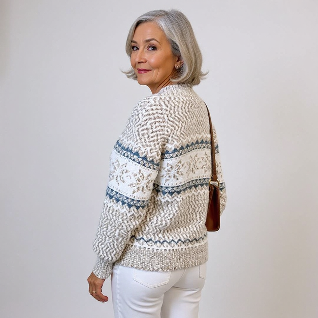 Brunhilde™ | Pullover mit Schneekristallen