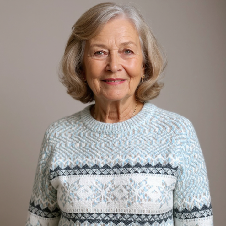 Brunhilde™ | Pullover mit Schneekristallen