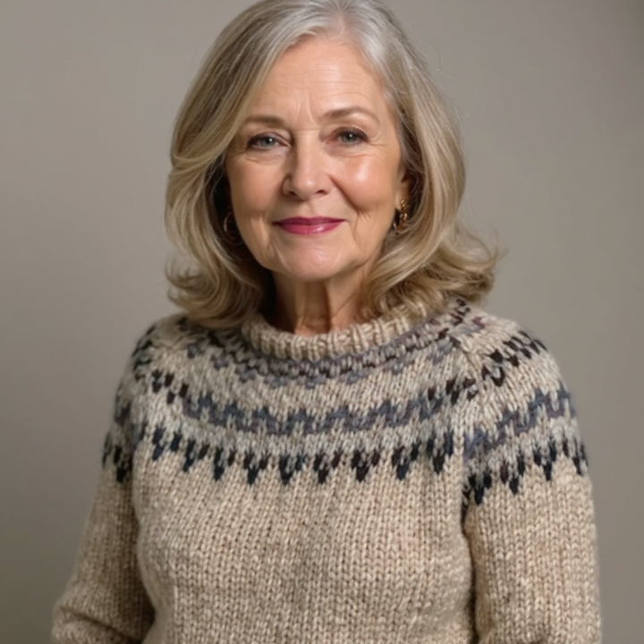 Helma™ | Pullover mit Norwegerpasse in Beige