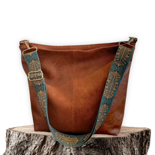 Marian™ | Vintage-Ledertasche mit Umhängegurt